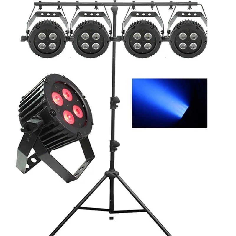 Pack de 4 PAR LED RGBW – Projecteurs compacts