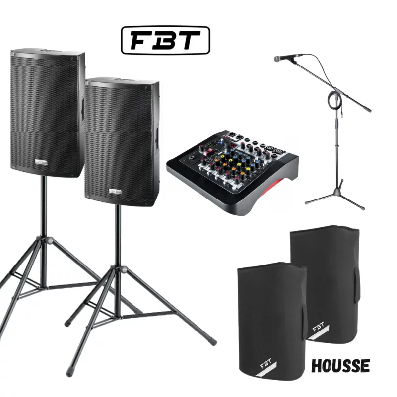 Pack sono qualité FBT – Jusqu’à 100 personnes