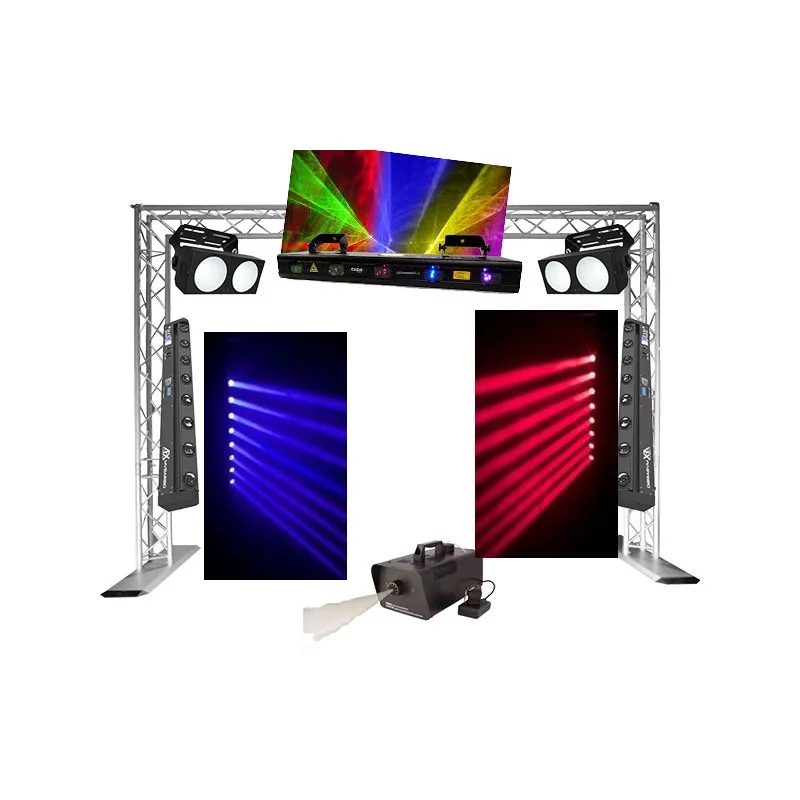 Pack Light 5 – Ensemble éclairage soirée sur structure + totems