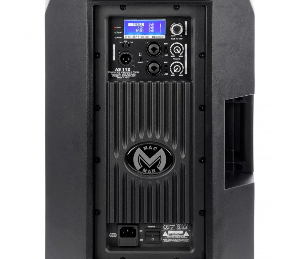 Enceinte amplifiée 500 W Bluetooth avec micro et pieds