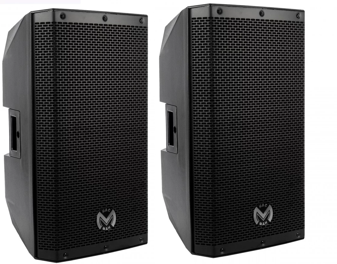 Pack 2 enceintes amplifiées 500 W Bluetooth avec micros et pieds