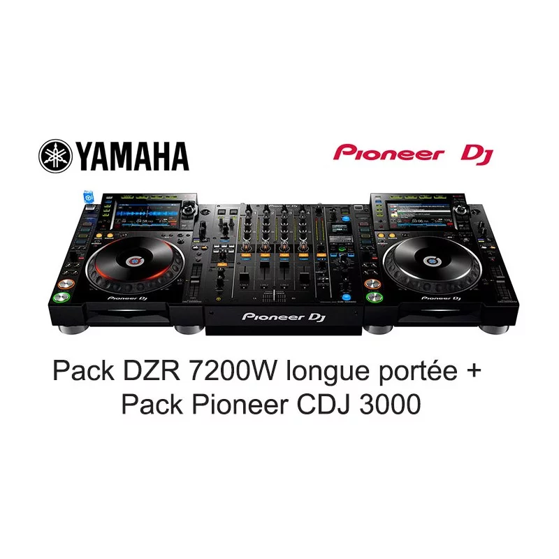 Location Pack DJ Ultime – 2 x Pioneer CDJ-3000 + DJM-900 Nexus2 + système Yamaha DZR 7200 W