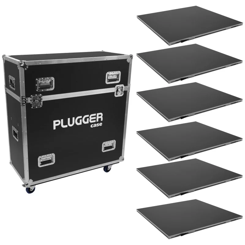 Plugger Case QuickStage 4 Set – Scène modulaire / praticable 4 m²