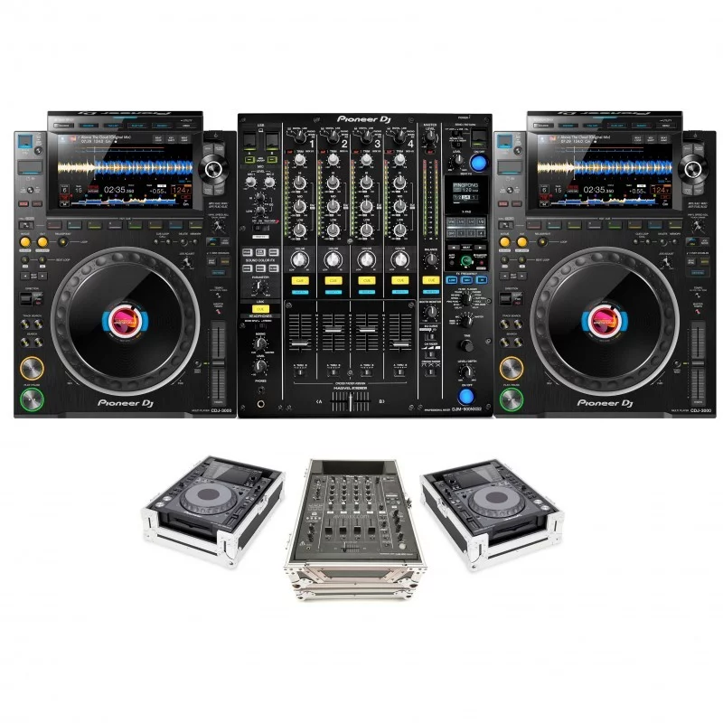 Pack DJ Plus : Pack Pioneer CDJ3000 + Pack qualité 150 personnes + Pack light 2 + Totems + Lyres