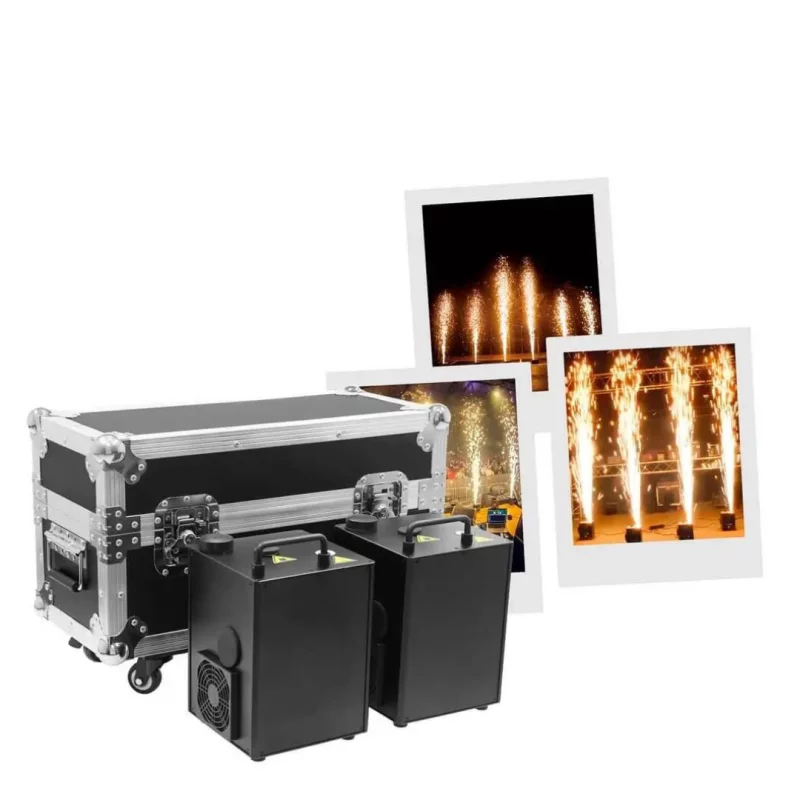 Pack 2 machines à étincelles froides – Effet pyrotechnique pour événements