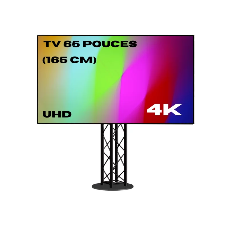 TV 65 pouces UHD 4K – Écran 165 cm
