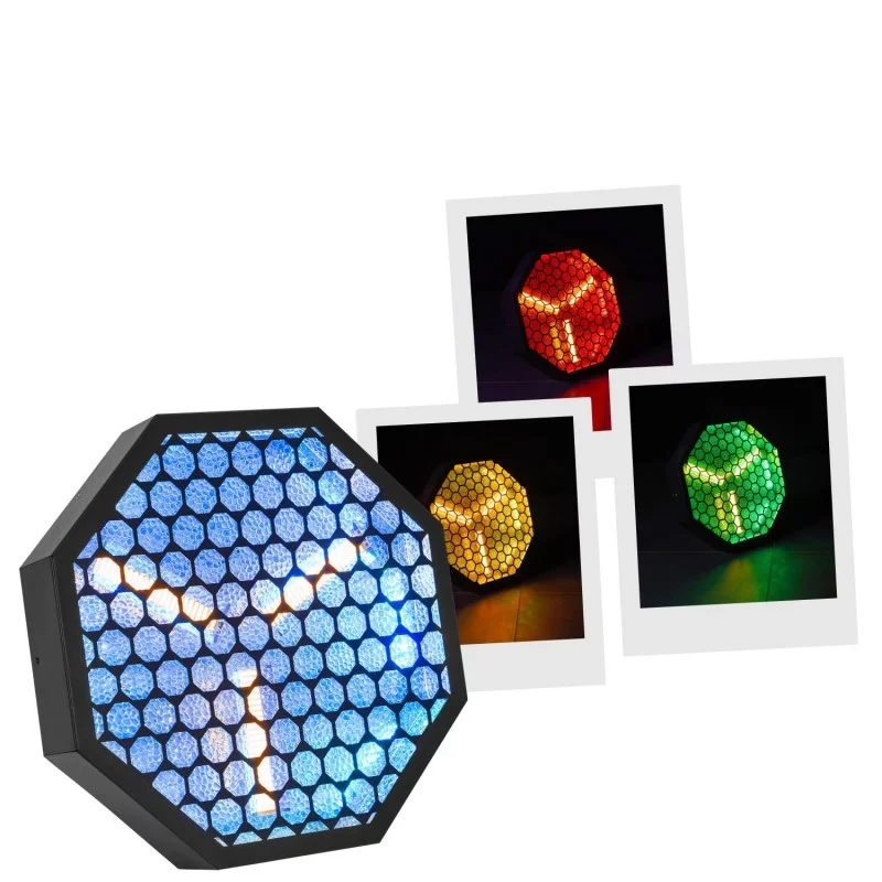 Mac Mah Amber-O – Pack de 4 projecteurs LED Vintage Ambre & RGB