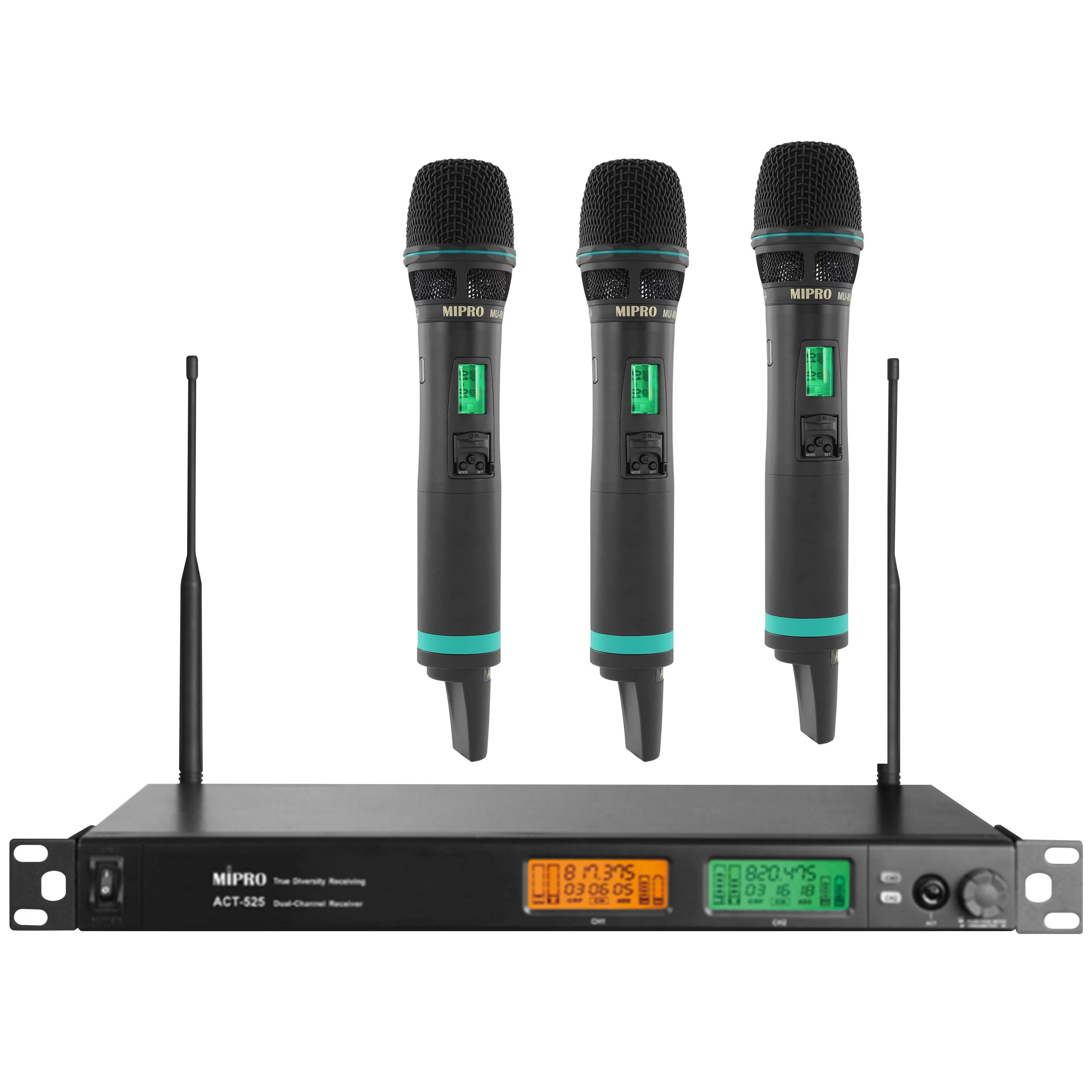 Micro HF sans fil – 3 micros main Mipro ACT-525 haut de gamme