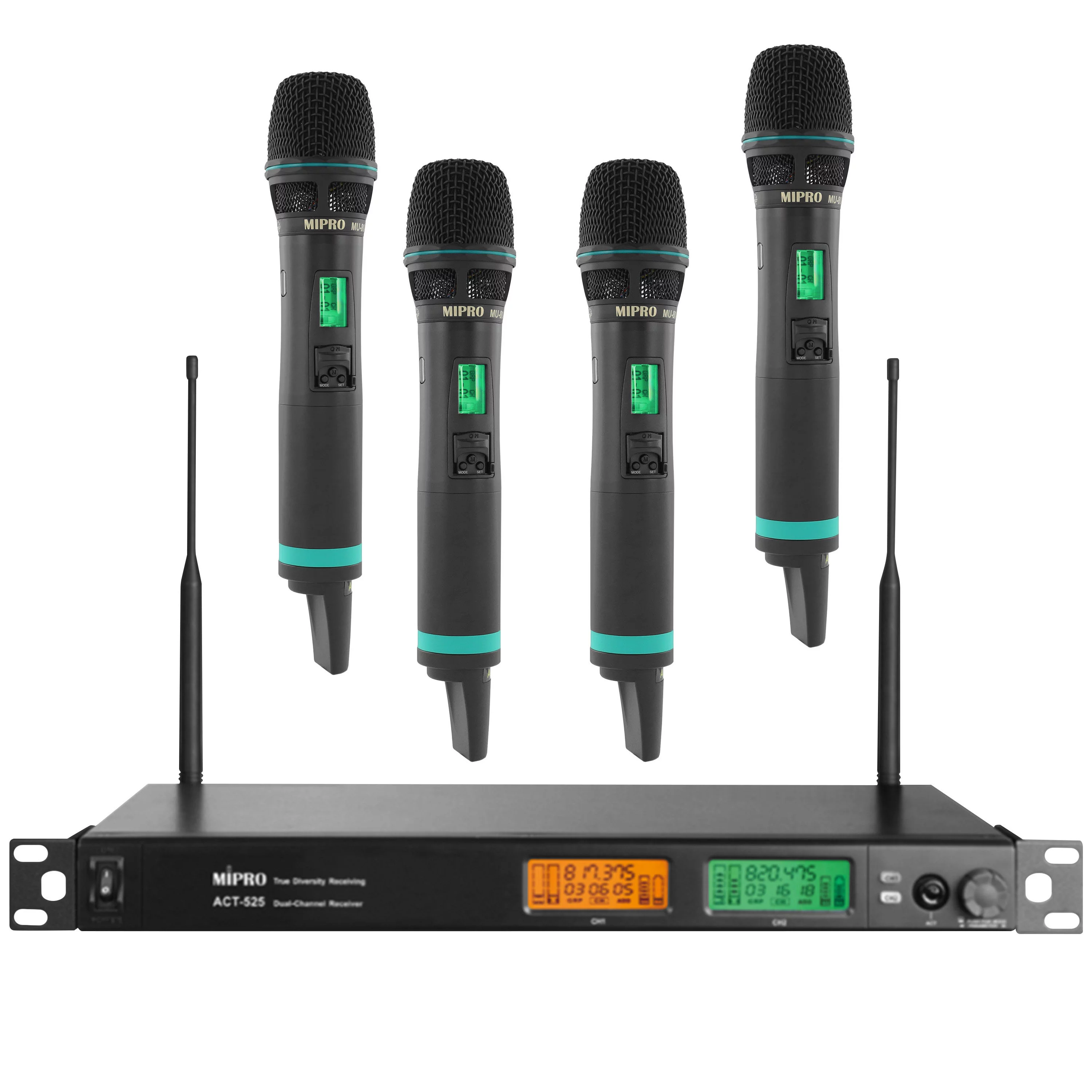 Micro HF sans fil – 4 micros main Mipro ACT-525 haut de gamme