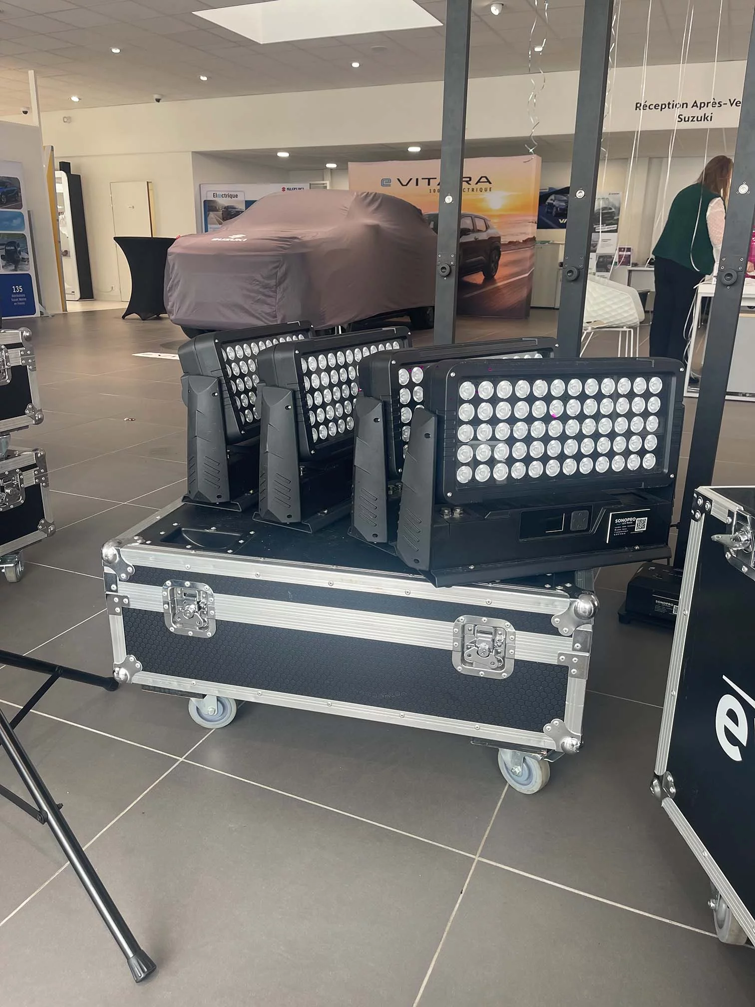 Eclairage et Sonorisation événement Suzuki Lanester