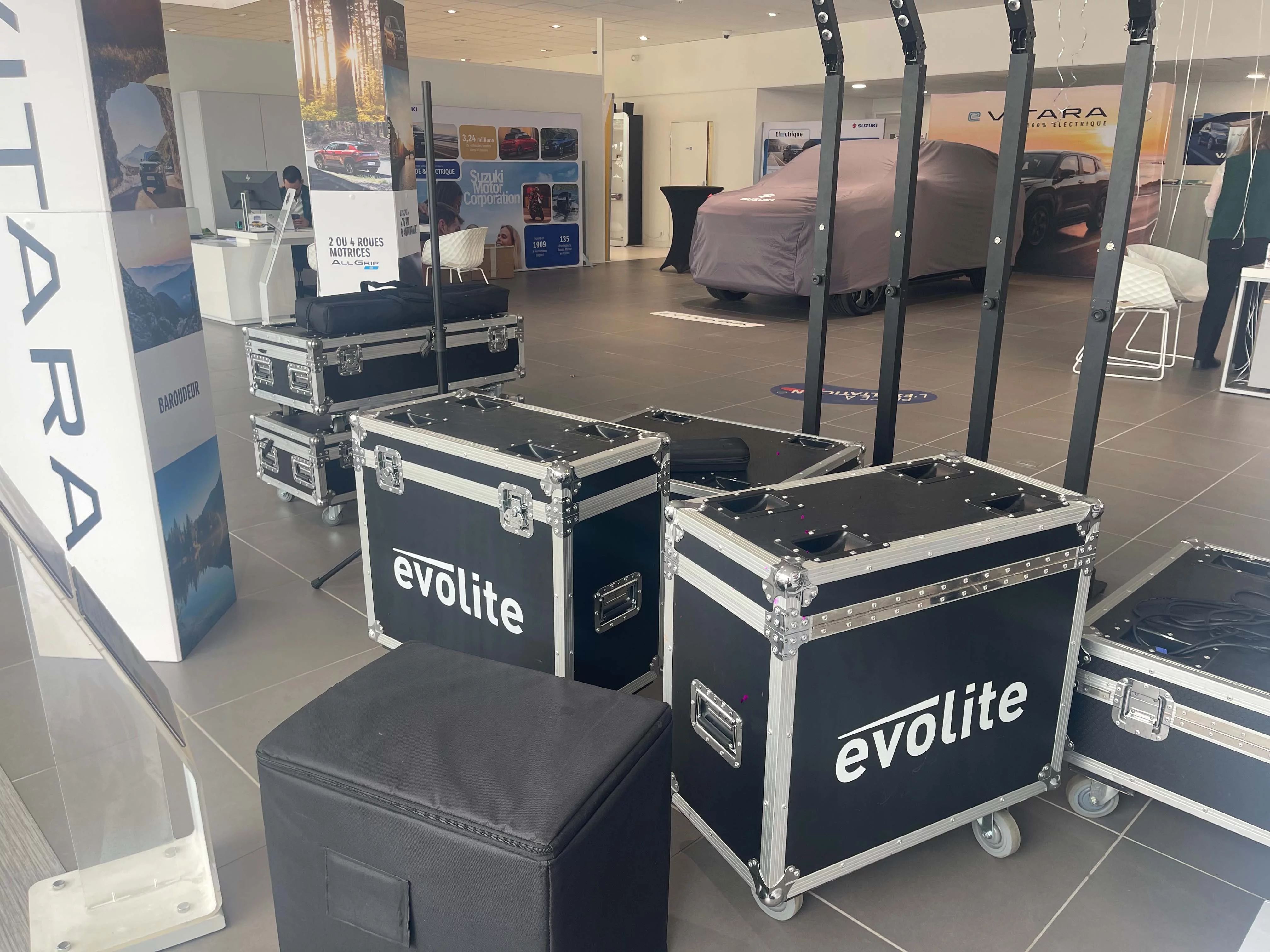 Eclairage et Sonorisation événement Suzuki Lanester